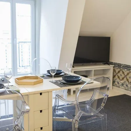 Traditional Duplex In Principe Real Lägenhet
